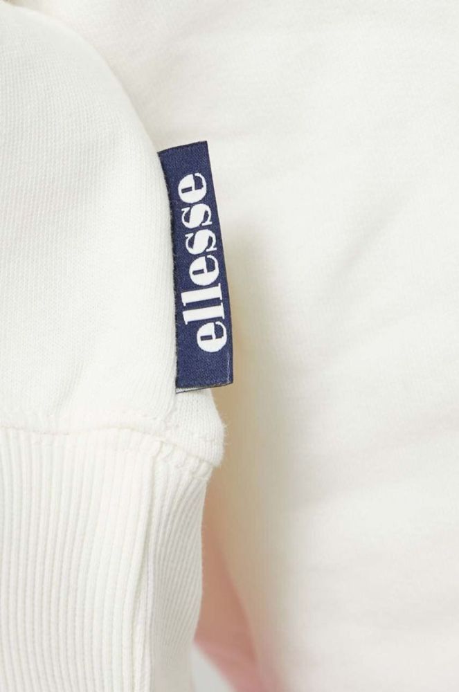 Бавовняна кофта Ellesse жіноча колір бежевий з аплікацією фото 6