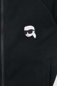 Кофта Karl Lagerfeld жіноча колір чорний з аплікацією (3503730)