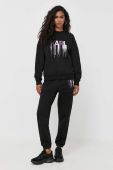 Кофта Karl Lagerfeld жіноча колір чорний з аплікацією (3537319)