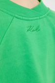 Кофта Karl Lagerfeld жіноча колір зелений однотонна