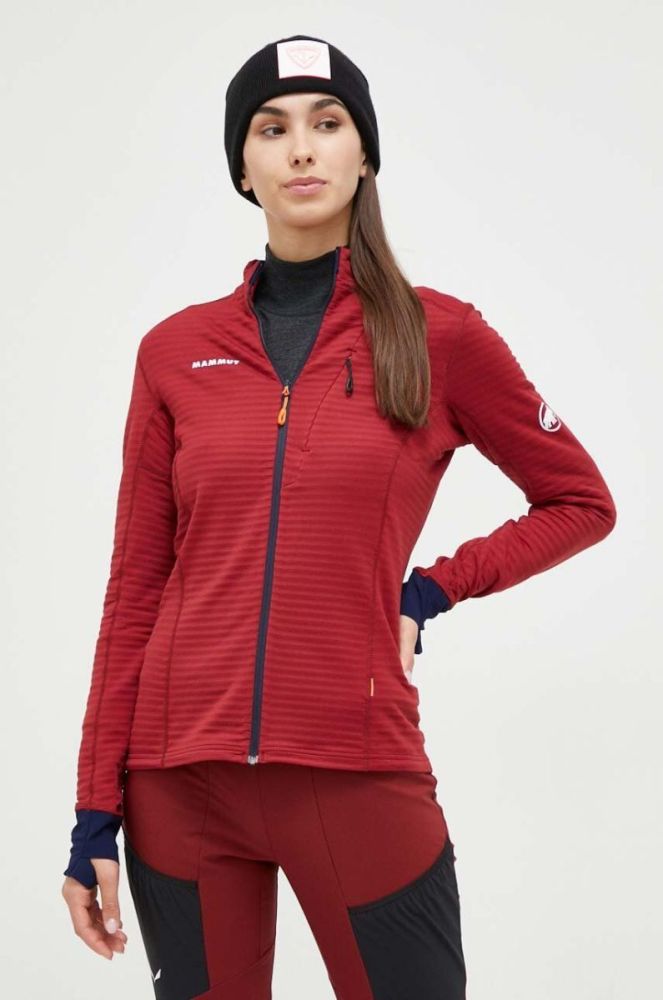 Спортивна кофта Mammut Taiss Light колір червоний однотонна фото 4