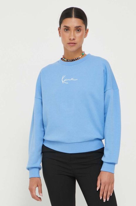Кофта Karl Kani жіноча  однотонна колір блакитний