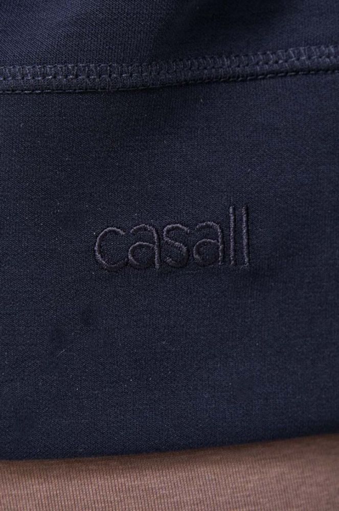 Кофта Casall жіноча колір синій з капюшоном однотонна фото 5