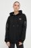 Кофта P.E Nation жіноча колір чорний з капюшоном з принтом