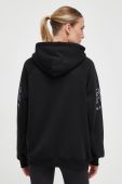 Кофта P.E Nation жіноча колір чорний з капюшоном з принтом