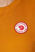 Бавовняна кофта Fjallraven 1960 Logo жіноча колір жовтий з аплікацією
