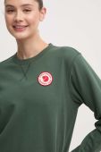 Бавовняна кофта Fjallraven 1960 Logo жіноча колір зелений з аплікацією