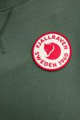 Бавовняна кофта Fjallraven 1960 Logo жіноча колір зелений з аплікацією