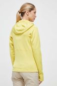 Спортивна кофта Marmot Olden Polartec колір жовтий з капюшоном однотонна