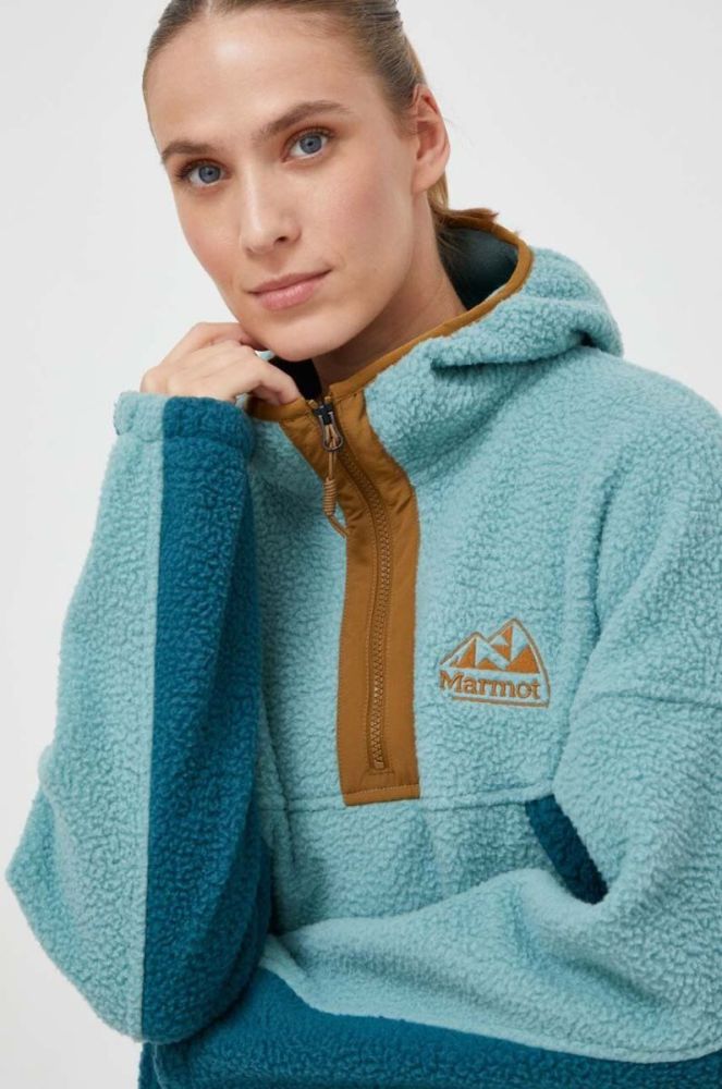 Спортивна кофта Marmot Super Aros колір бірюзовий візерунок фото 4
