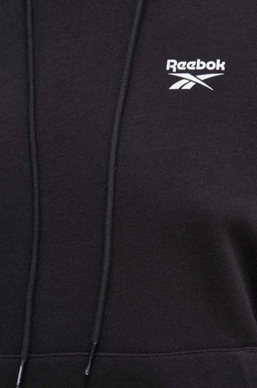 Кофта Reebok колір чорний фото 4