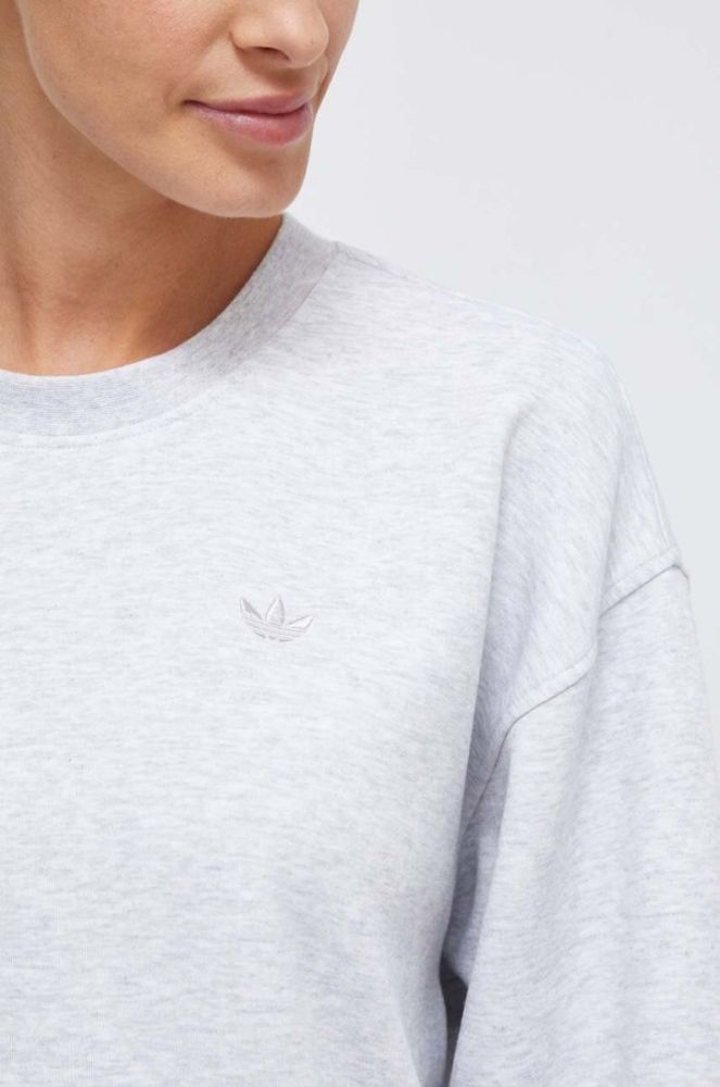 Кофта adidas Originals жіноча колір сірий меланж фото 5