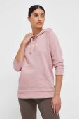 Кофта Burton жіноча колір рожевий з капюшоном з аплікацією