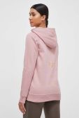 Кофта Burton жіноча колір рожевий з капюшоном з аплікацією