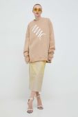 Бавовняна кофта MMC STUDIO колір бежевий з аплікацією (3624817)