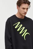 Бавовняна кофта MMC STUDIO колір чорний з аплікацією (3624818)