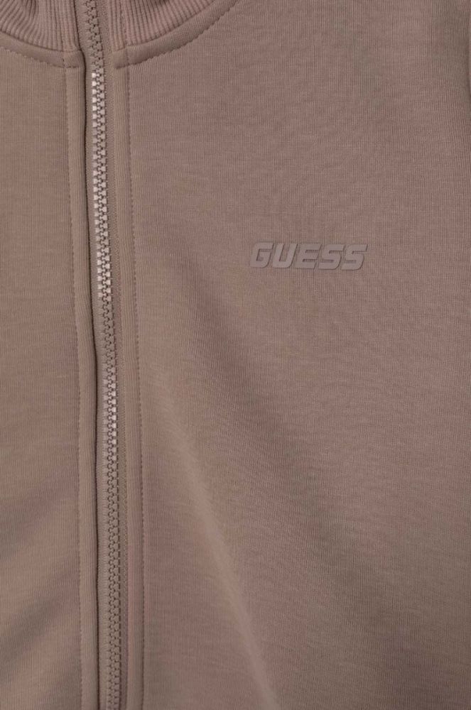 Дитяча кофта Guess колір коричневий з аплікацією фото 3