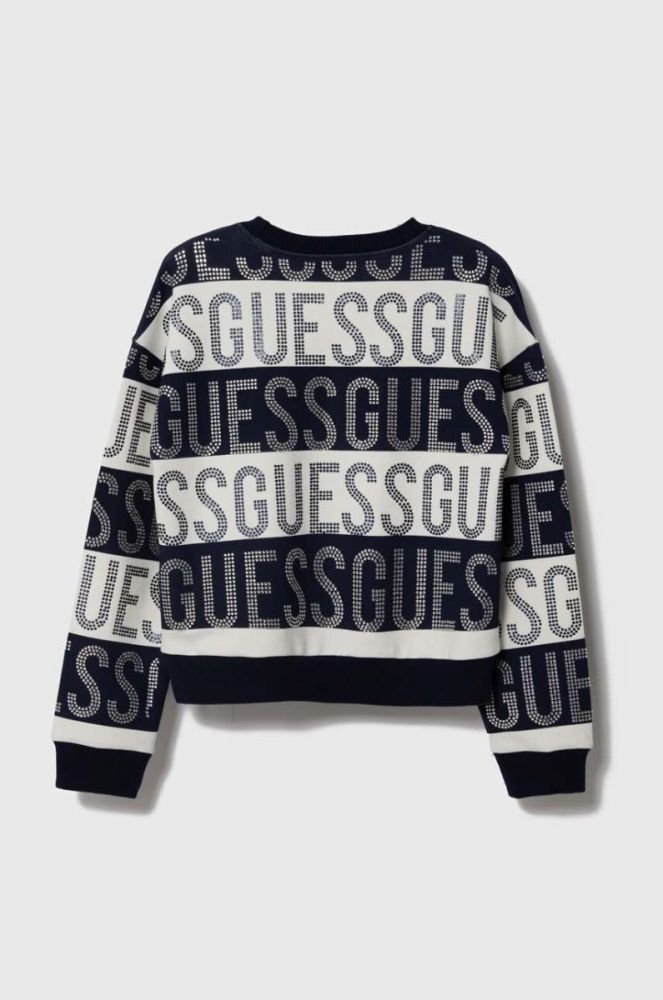 Дитяча кофта Guess колір синій візерунок (3527299) фото 2