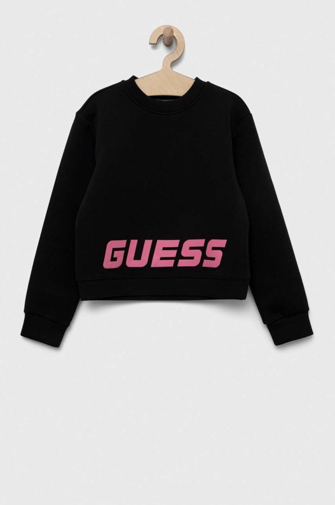 Дитяча кофта Guess колір чорний з принтом (3327520)