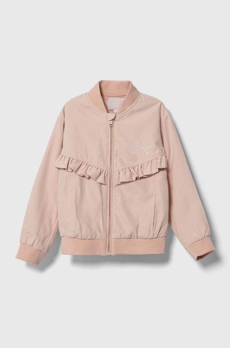 Дитяча кофта Guess колір рожевий однотонна (3365747)