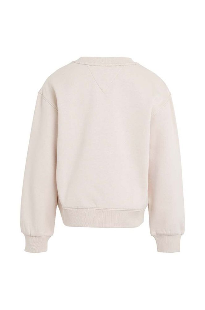 Дитяча кофта Tommy Hilfiger колір бежевий однотонна (3496080) фото 2