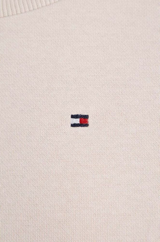 Дитяча кофта Tommy Hilfiger колір бежевий однотонна (3496080) фото 3