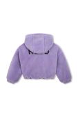 Дитяча кофта HUGO колір фіолетовий з капюшоном однотонна