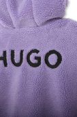 Дитяча кофта HUGO колір фіолетовий з капюшоном з аплікацією (3511287)