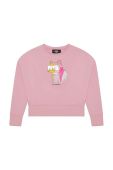 Дитяча кофта Karl Lagerfeld колір рожевий з принтом (3453537)