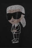 Дитяча кофта Karl Lagerfeld колір чорний з аплікацією (3453547)