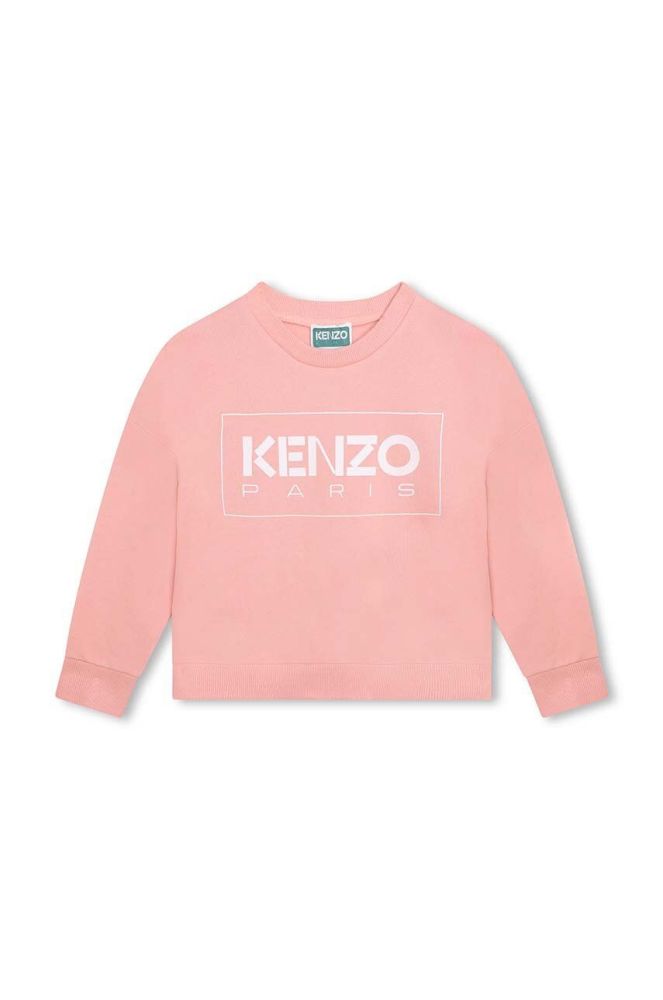 Дитяча кофта Kenzo Kids колір рожевий з принтом (3407227)
