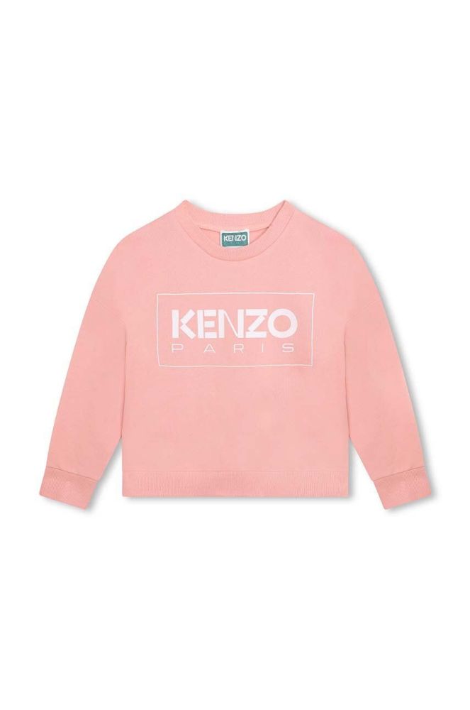 Дитяча кофта Kenzo Kids колір рожевий з принтом (3407234)