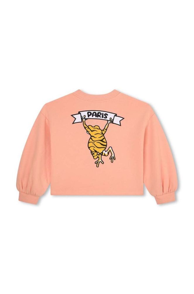 Дитяча кофта Kenzo Kids колір рожевий з принтом (3407242) фото 2