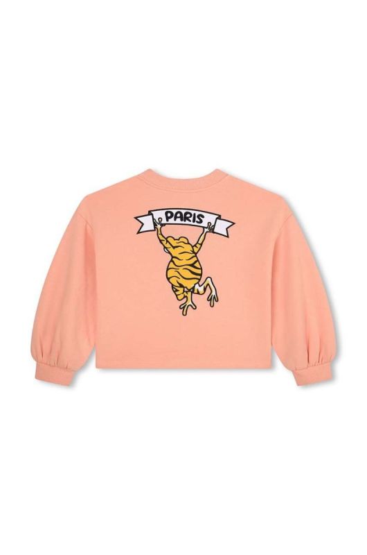 Дитяча кофта Kenzo Kids колір рожевий з принтом (3407242) фото 2