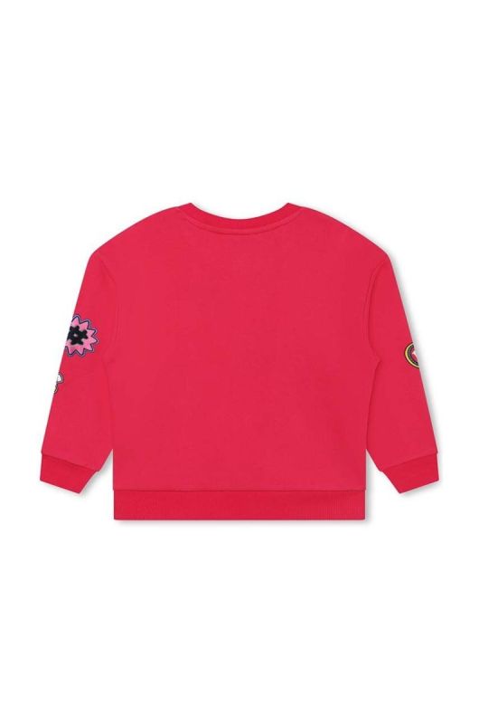 Дитяча бавовняна кофта Marc Jacobs колір червоний візерунок (3418565) фото 2