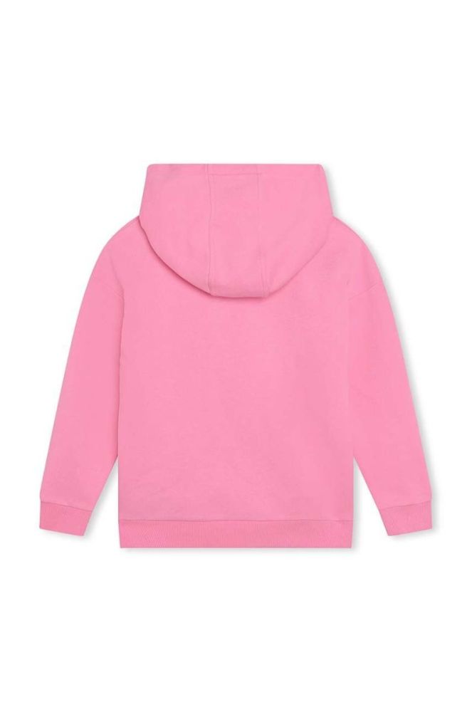 Дитяча кофта Marc Jacobs колір рожевий з капюшоном з аплікацією (3418479) фото 2
