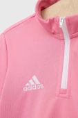Дитяча кофта adidas Performance ENT22 TR TOPY колір рожевий однотонна