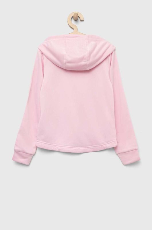 Дитяча кофта adidas колір рожевий з капюшоном з аплікацією (3324560) фото 2