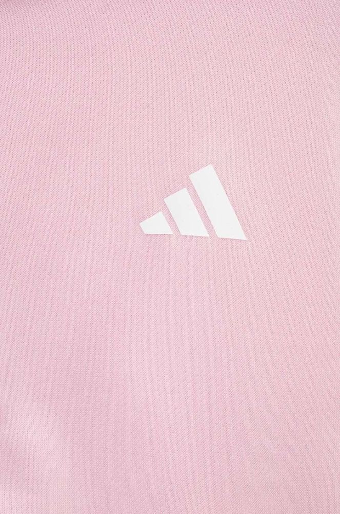 Дитяча кофта adidas колір рожевий з капюшоном з аплікацією (3324560) фото 3