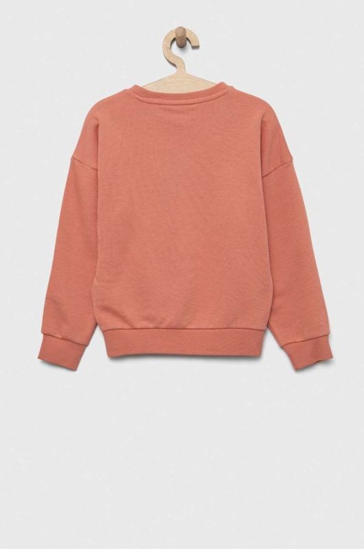Дитяча кофта adidas Originals колір помаранчевий з принтом фото 2