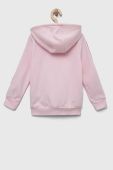 Дитяча кофта adidas колір рожевий з капюшоном з аплікацією (3310964)