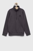 Дитяча кофта adidas Originals колір сірий з принтом