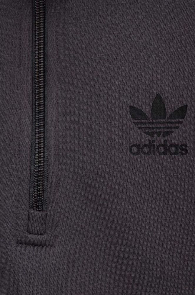 Дитяча кофта adidas Originals колір сірий з принтом фото 4