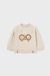 Кофта для немовлят Mayoral колір бежевий однотонна