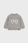 Кофта для немовлят Mayoral колір сірий однотонна