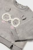 Кофта для немовлят Mayoral колір сірий однотонна