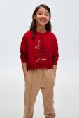 Дитяча кофта Mayoral колір червоний з принтом (3423659)