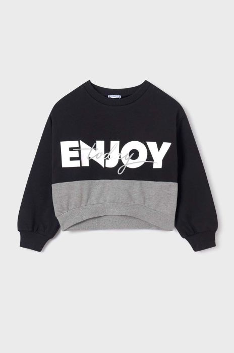 Дитяча кофта Mayoral колір сірий з принтом (3436975)