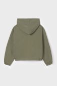 Дитяча кофта Mayoral колір зелений з капюшоном однотонна (3413872)