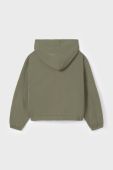 Дитяча кофта Mayoral колір зелений з капюшоном однотонна (3413872)